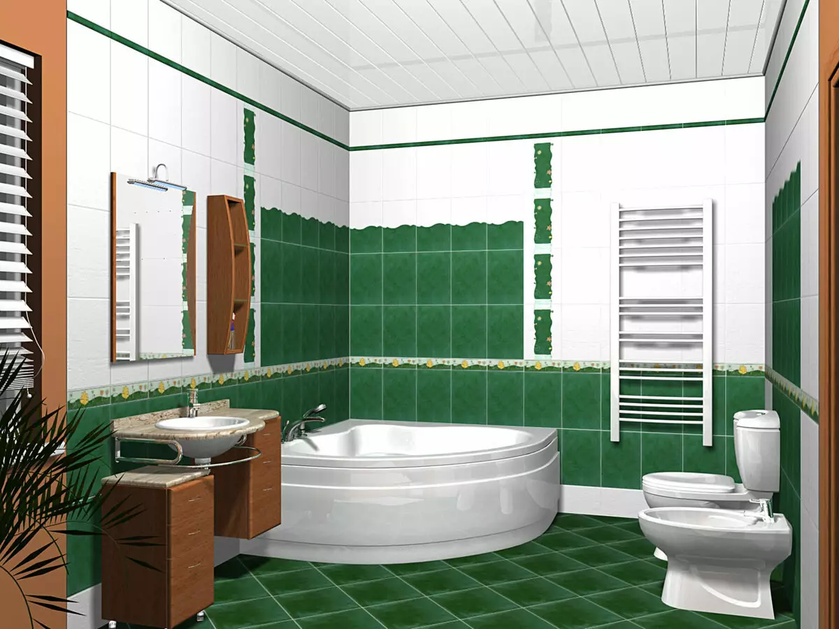 बड़े बाथरूम डिजाइन (75 फोटो): इंटीरियर में उदाहरण, परियोजना विकल्प 10183_13