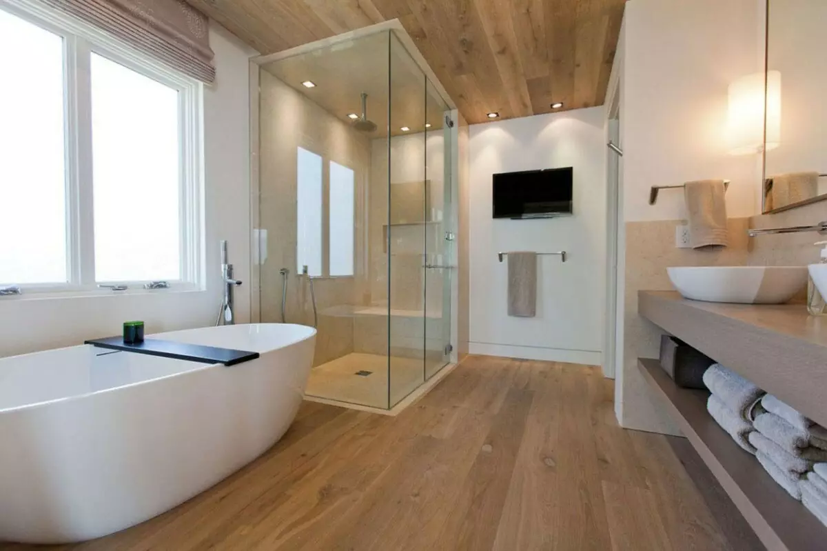 Дизайн великої ванної кімнати (75 фото): приклади в інтер'єрі, варіанти проектів 10183_14