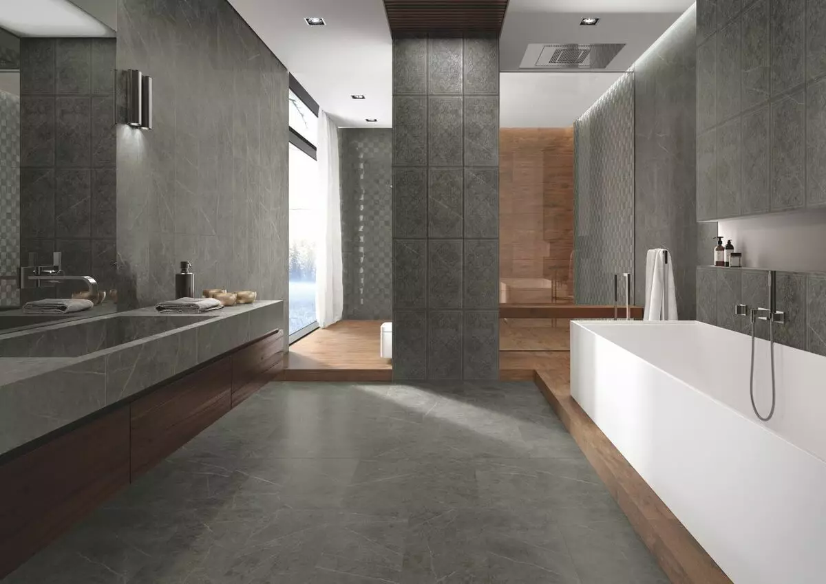 Desain kamar mandi ageung (75 poto): conto dina kaayaan interior, pilihan proyék 10183_16