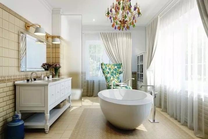 Stort badeværelse design (75 billeder): Eksempler i interiøret, projektindstillinger 10183_2
