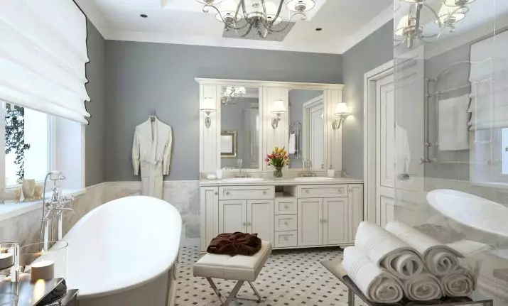 Дизайн великої ванної кімнати (75 фото): приклади в інтер'єрі, варіанти проектів 10183_30