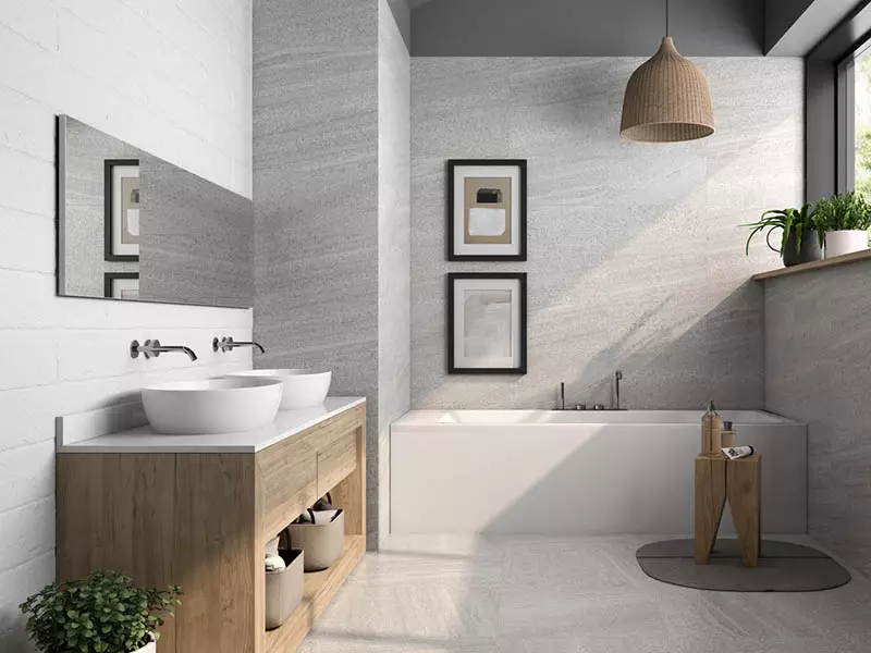 Дизайн великої ванної кімнати (75 фото): приклади в інтер'єрі, варіанти проектів 10183_31
