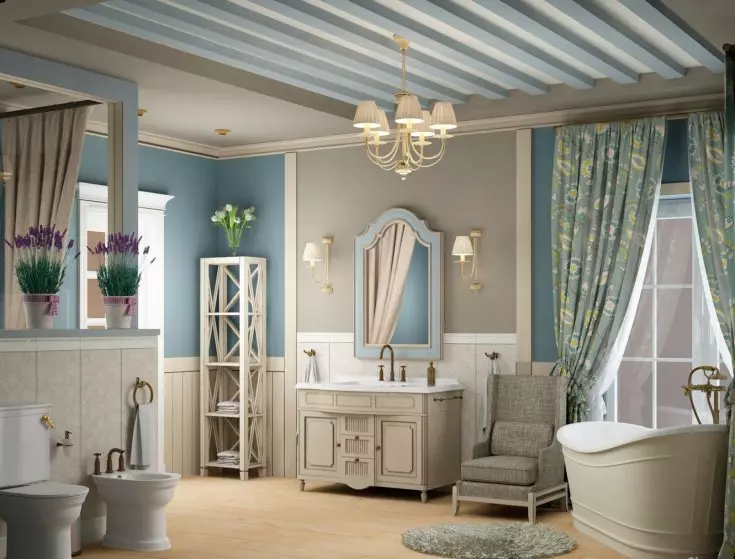 Desain kamar mandi ageung (75 poto): conto dina kaayaan interior, pilihan proyék 10183_44