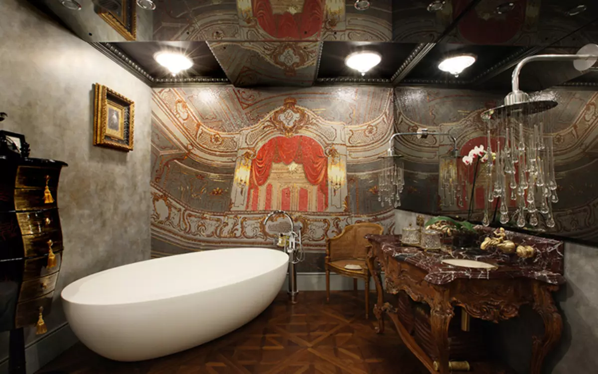Дизайн великої ванної кімнати (75 фото): приклади в інтер'єрі, варіанти проектів 10183_45