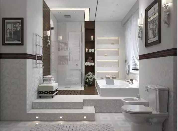 Desain kamar mandi ageung (75 poto): conto dina kaayaan interior, pilihan proyék 10183_58
