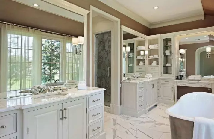 Veľký dizajn kúpeľne (75 fotografií): príklady v interiéri, možnosti projektu 10183_62