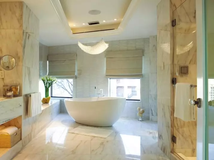Дизайн великої ванної кімнати (75 фото): приклади в інтер'єрі, варіанти проектів 10183_63