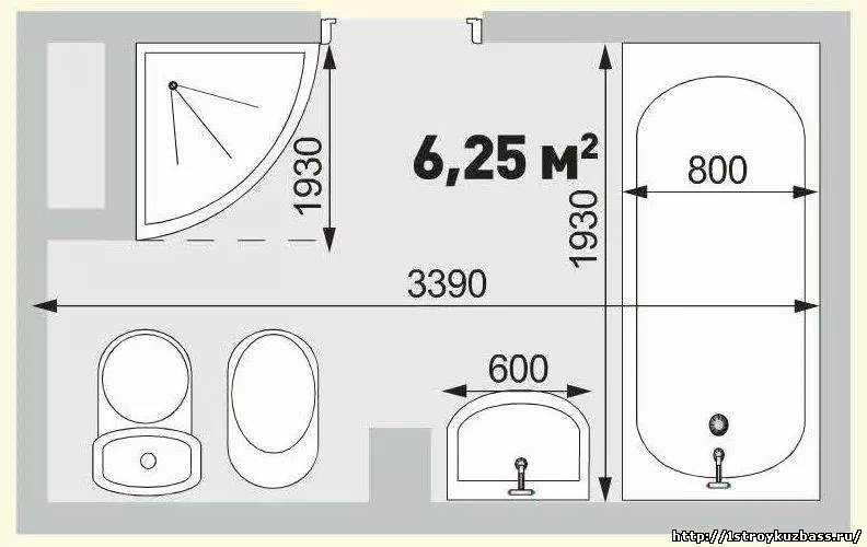 大型バスルームデザイン（75写真）：インテリアの例、プロジェクトオプション 10183_9