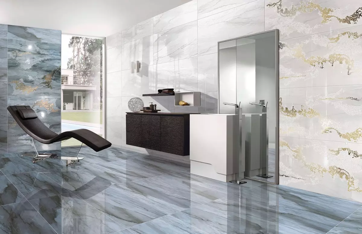 대리석 욕실 (98 장의 사진) : 방의 대리석 목욕탕, 욕실의 흰색 대리석과 나무의 조합, 인테리어의 예 10185_24
