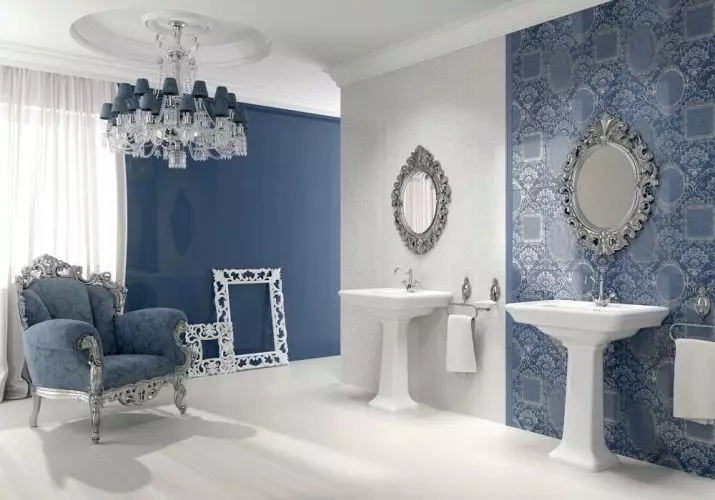 Szürke fürdőszoba (77 fotó): Szürke színű szoba kialakítása. Válasszon színt és stílusokat. A kék, rózsaszín, sárga és türkiz kombinációja. Példák a modern belső térre 10189_37