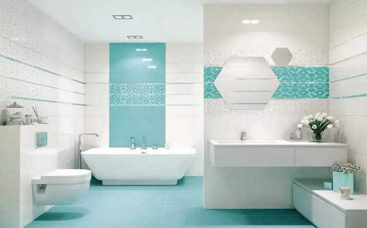 Обшивка на банята (106 снимки): Опции. Как да се разделят стените? Избор на довършителни материали: сайдинг, PVC, облицовка и други видове 10190_106