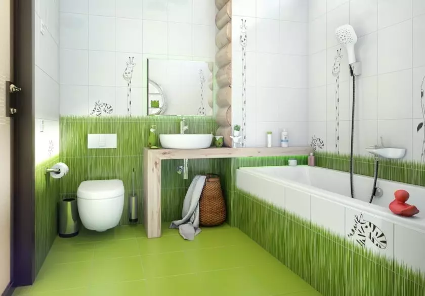 White banyo (84 mga larawan): disenyo ng kuwarto sa puting tono na may maliwanag na accent. Modern Interior Design Ideas maliit na puting banyo na may pagsingit 10191_34