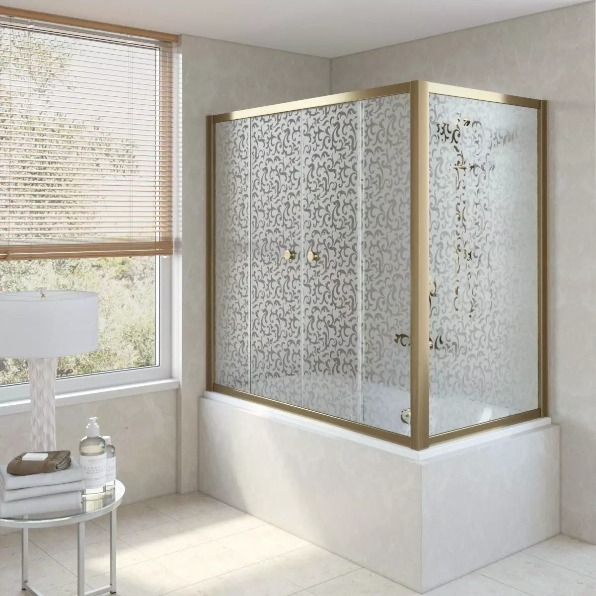 Banyo için sürgülü perdeler: plastik ekran ve geri çekilebilir duş, köşe ve diğer modeller 10192_44