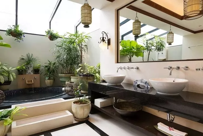 Blomster på badet: Velg planter for rom uten vinduer. Hvilke innendørs blomster kan vokse godt på badet? 10198_7