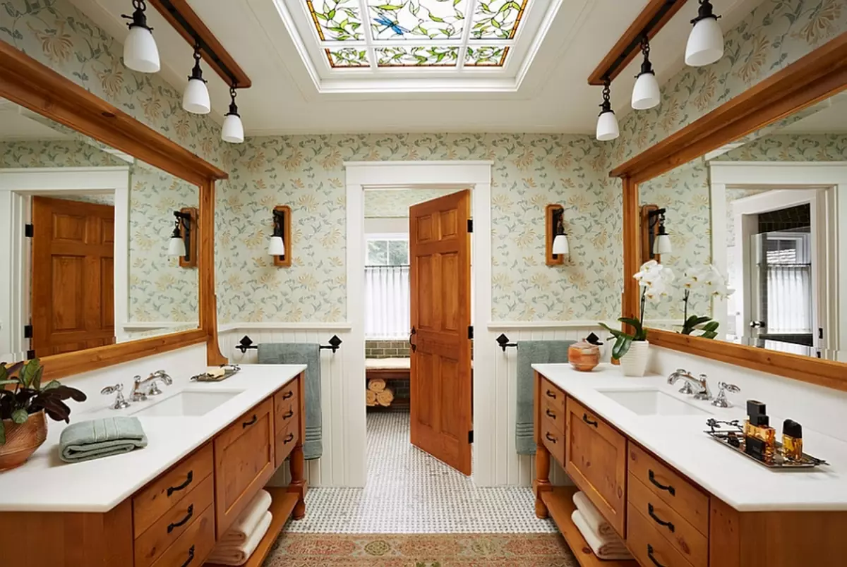 Design fürdőszoba 7 négyzetméter. METER (58 FOTÓK): Szoba belseje ablakkal és anélkül, példák a sikeres tervezésre 10200_10