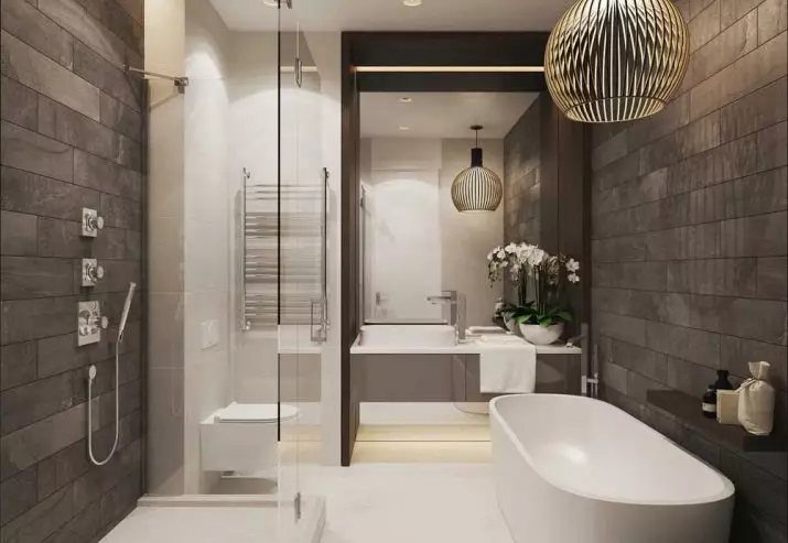 Design fürdőszoba 7 négyzetméter. METER (58 FOTÓK): Szoba belseje ablakkal és anélkül, példák a sikeres tervezésre 10200_2