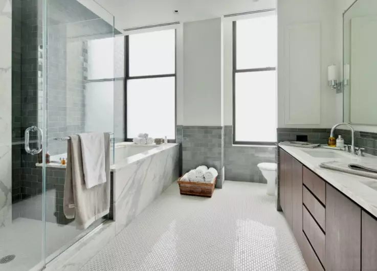 Design fürdőszoba 7 négyzetméter. METER (58 FOTÓK): Szoba belseje ablakkal és anélkül, példák a sikeres tervezésre 10200_38