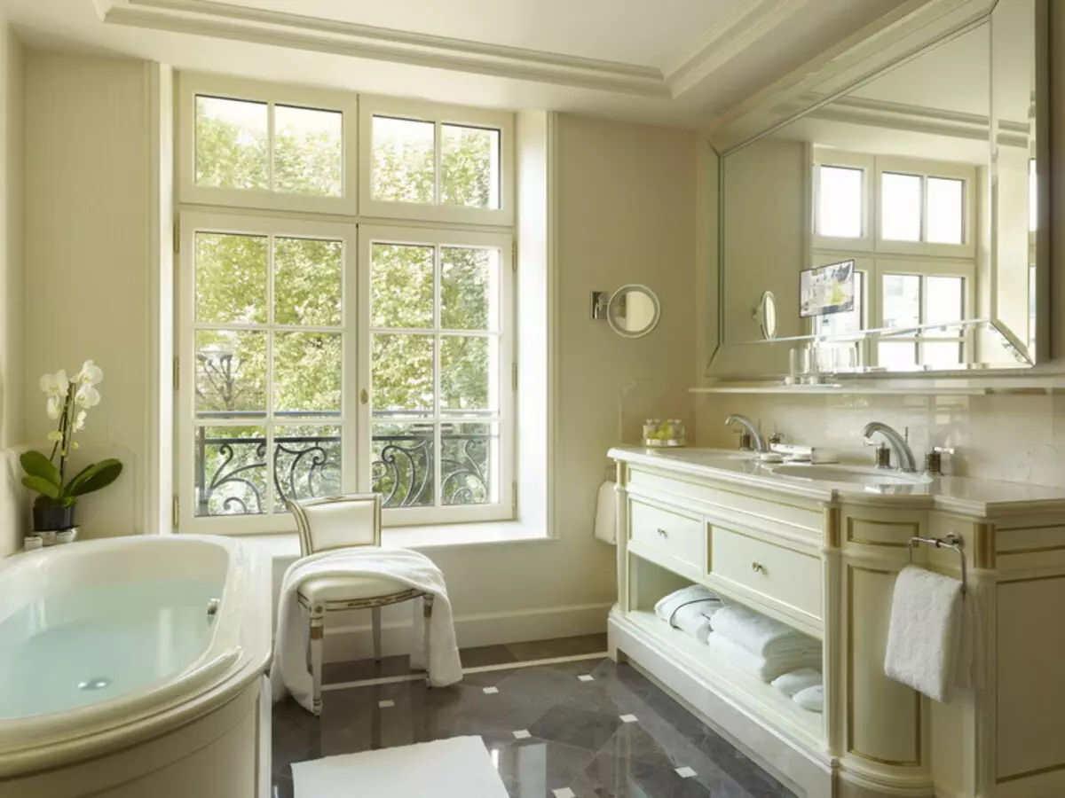 Design fürdőszoba 7 négyzetméter. METER (58 FOTÓK): Szoba belseje ablakkal és anélkül, példák a sikeres tervezésre 10200_42