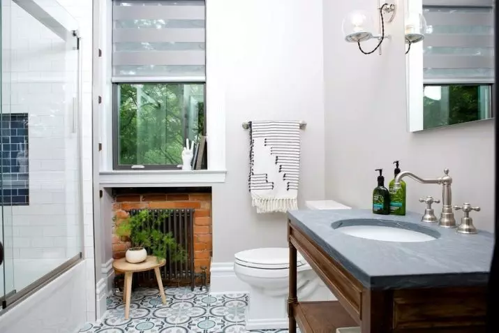 Design fürdőszoba 7 négyzetméter. METER (58 FOTÓK): Szoba belseje ablakkal és anélkül, példák a sikeres tervezésre 10200_58