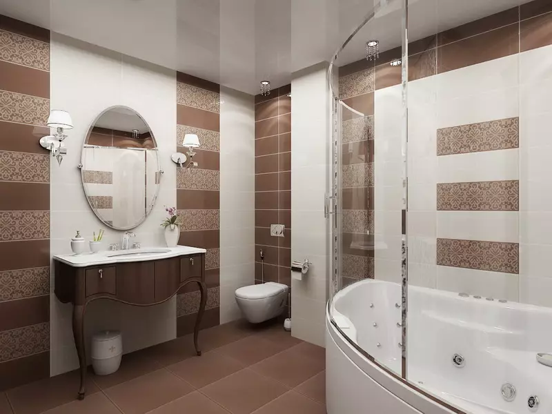 Design fürdőszoba 7 négyzetméter. METER (58 FOTÓK): Szoba belseje ablakkal és anélkül, példák a sikeres tervezésre 10200_7