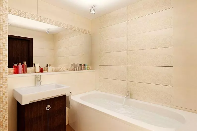 Badeværelse design 2 kvadratmeter. M (72 billeder): Badeværelsesprojekter uden toiletskål. Interiørmuligheder. Efterbehandling materialer 10201_5