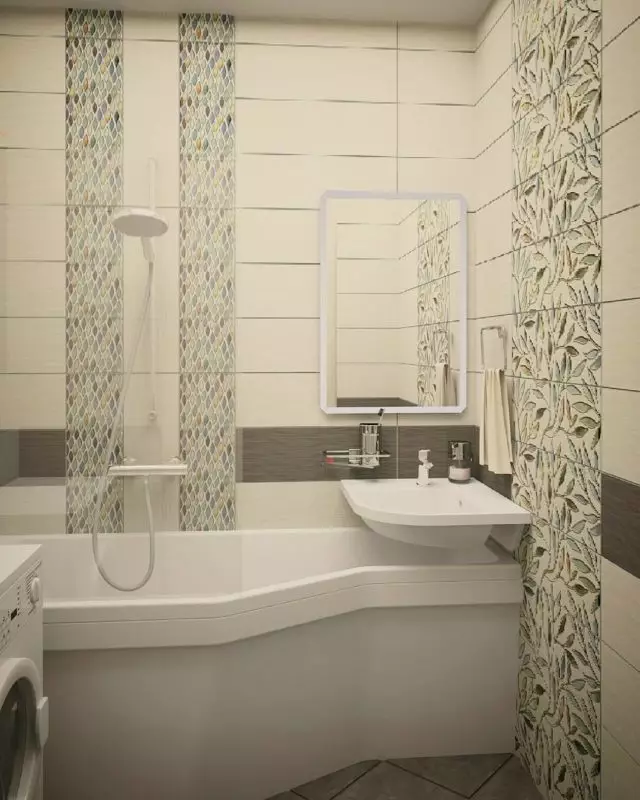 Badeværelse design 2 kvadratmeter. M (72 billeder): Badeværelsesprojekter uden toiletskål. Interiørmuligheder. Efterbehandling materialer 10201_66