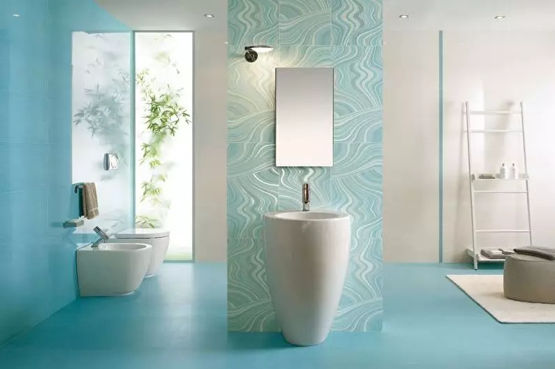 ห้องน้ำสีเขียวขุ่น (61 รูป): ตัวอย่างของการออกแบบห้องน้ำในสีนี้ เราเข้าใจในสีสร้างการตกแต่งภายในที่สวยงาม 10203_17