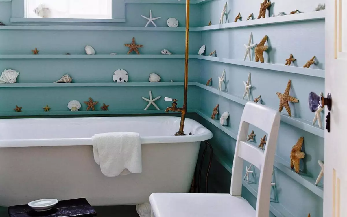 Turquoise badkamer (61 foto's): voorbeelden van badkamerontwerp in deze kleur. We begrijpen in kleuren, creëren een mooi interieur 10203_29
