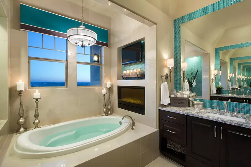 Baño turquesa (61 fotos): Exemplos de deseño de baño nesta cor. Entendemos en cores, creamos un fermoso interior 10203_55