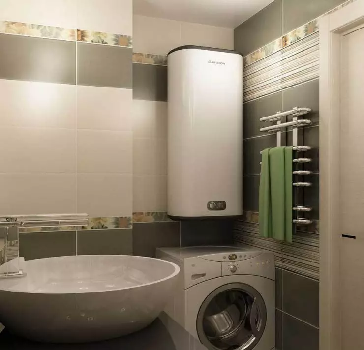 עיצוב חדר אמבטיה 5 KV. M (111 תמונות): פרויקטים של חדרי אמבטיה יפים 5 מטרים רבועים בדירה, פנים מודרני עם מכונת כביסה 10205_10