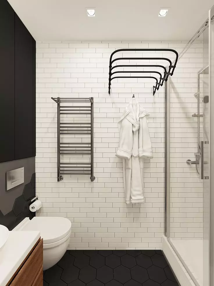 Projektowanie łazienki 5 kV. M (111 zdjęć): projekty pięknych łazienek 5 metrów kwadratowych w mieszkaniu, nowoczesne wnętrze z pralką 10205_11