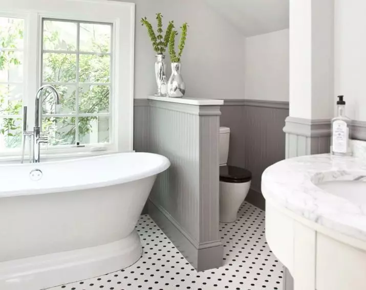 स्नानगृह डिझाइन 5 केव्ही. एम (111 फोटो): वॉशिंग मशीनसह आधुनिक इंटीररमध्ये सुंदर बाथरुमचे 5 स्क्वेअर मीटरचे प्रकल्प 10205_18