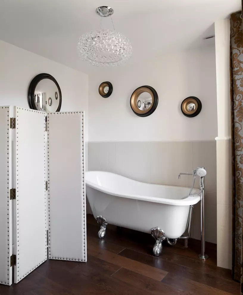 स्नानगृह डिझाइन 5 केव्ही. एम (111 फोटो): वॉशिंग मशीनसह आधुनिक इंटीररमध्ये सुंदर बाथरुमचे 5 स्क्वेअर मीटरचे प्रकल्प 10205_20