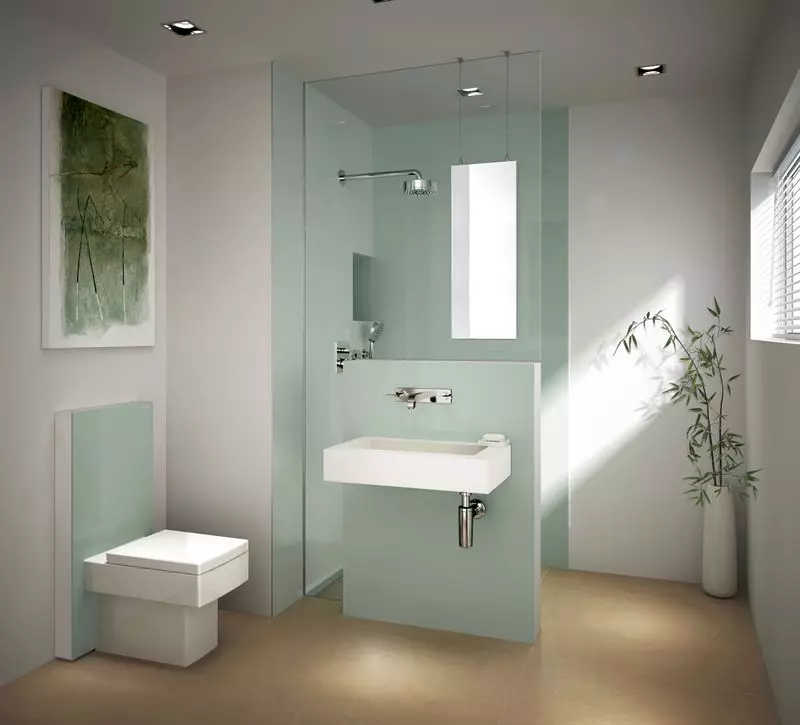 Disseny de bany 5 KV. M (111 fotos): Projectes de banys bonics 5 metres quadrats a l'apartament, interior modern amb rentadora 10205_27