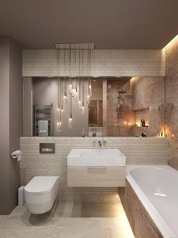 स्नानगृह डिझाइन 5 केव्ही. एम (111 फोटो): वॉशिंग मशीनसह आधुनिक इंटीररमध्ये सुंदर बाथरुमचे 5 स्क्वेअर मीटरचे प्रकल्प 10205_47
