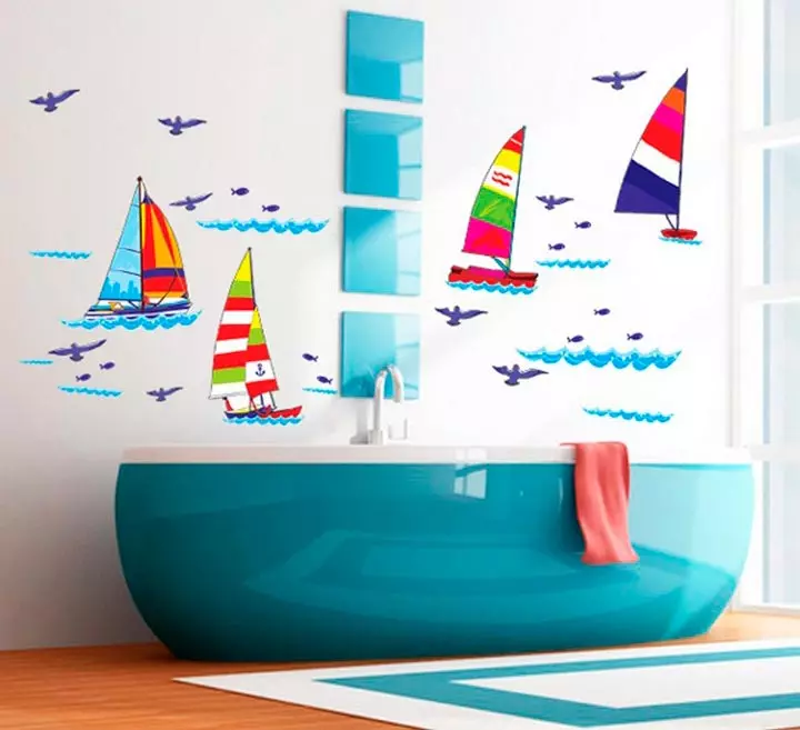 Stiker kamar mandi: stiker dinding tahan air di kamar mandi, vinil, silikon dan stiker dekoratif lainnya 10206_18