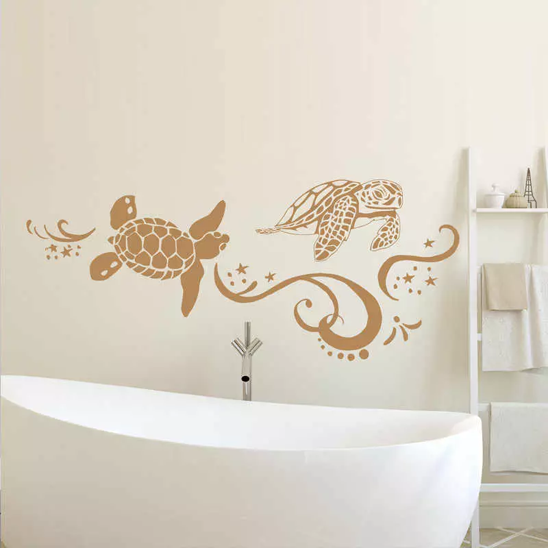 Stiker kamar mandi: stiker dinding tahan air di kamar mandi, vinil, silikon dan stiker dekoratif lainnya 10206_19