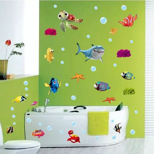 Stiker kamar mandi: stiker dinding tahan air di kamar mandi, vinil, silikon dan stiker dekoratif lainnya 10206_26