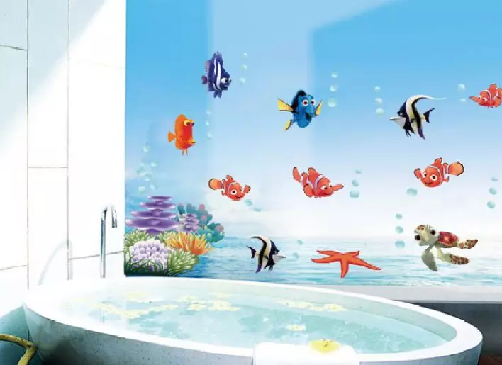 Stiker kamar mandi: stiker dinding tahan air di kamar mandi, vinil, silikon dan stiker dekoratif lainnya 10206_32