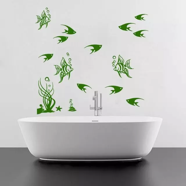 Stiker kamar mandi: stiker dinding tahan air di kamar mandi, vinil, silikon dan stiker dekoratif lainnya 10206_35