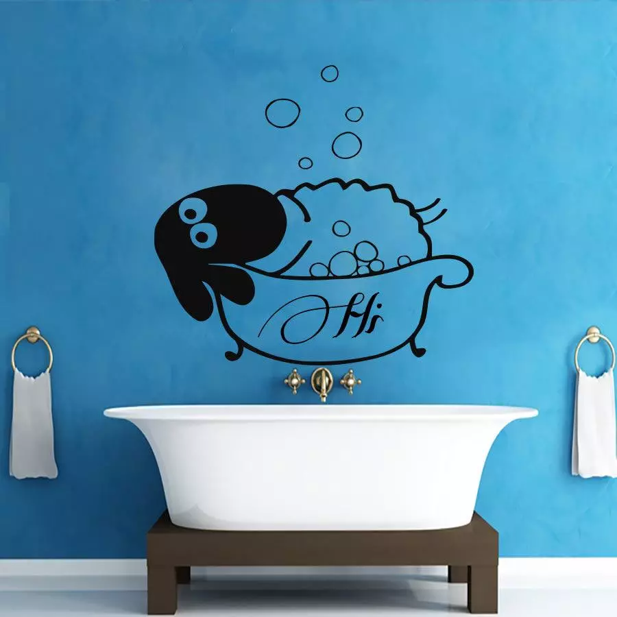 Stiker kamar mandi: stiker dinding tahan air di kamar mandi, vinil, silikon dan stiker dekoratif lainnya 10206_50