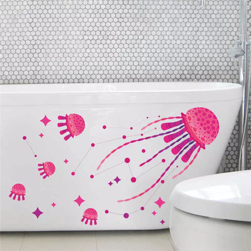 Stiker kamar mandi: stiker dinding tahan air di kamar mandi, vinil, silikon dan stiker dekoratif lainnya 10206_55