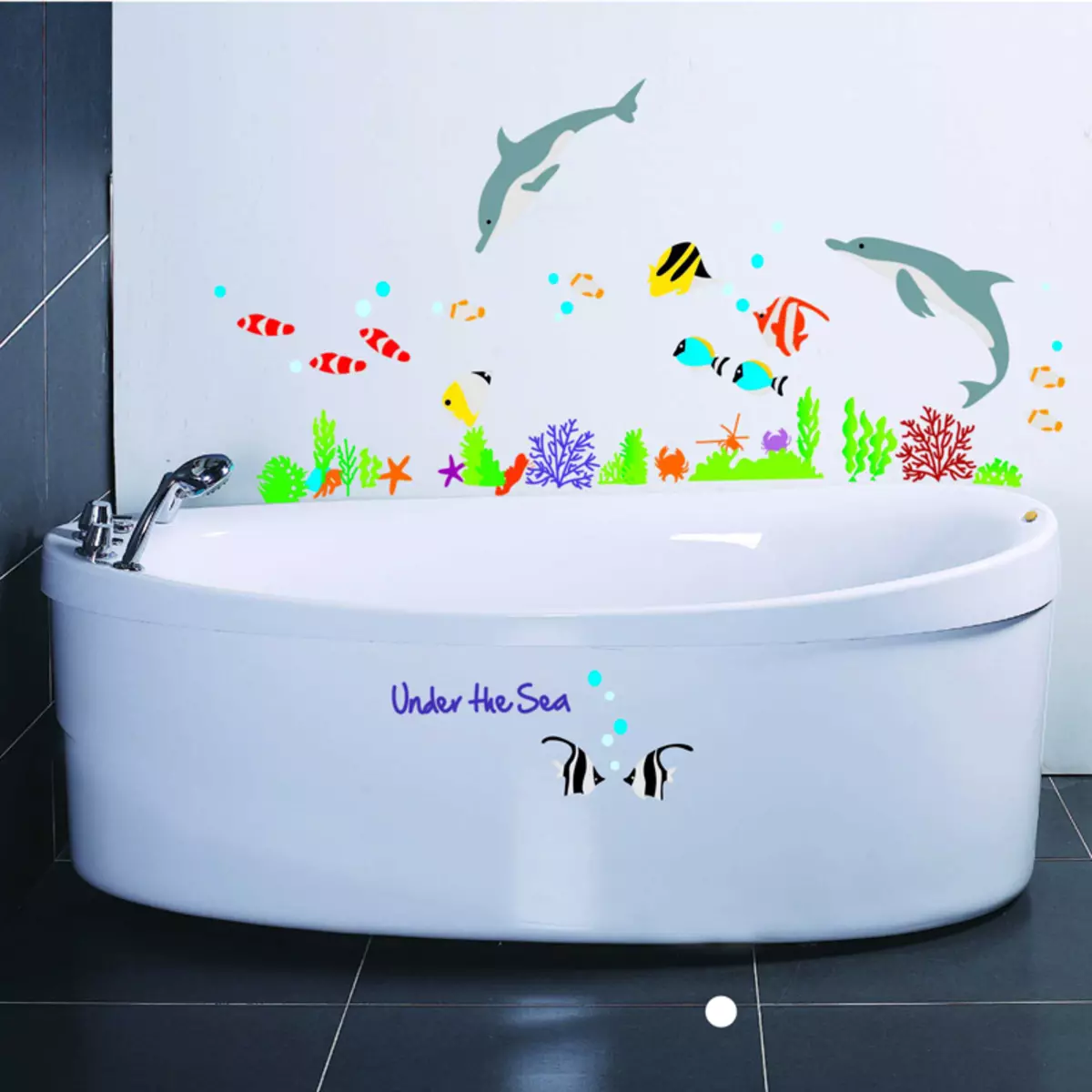 Stiker kamar mandi: stiker dinding tahan air di kamar mandi, vinil, silikon dan stiker dekoratif lainnya 10206_9