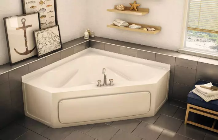 Кішкентай бұрыштық ванна: шағын модельдердің ерекшеліктері 10211_37