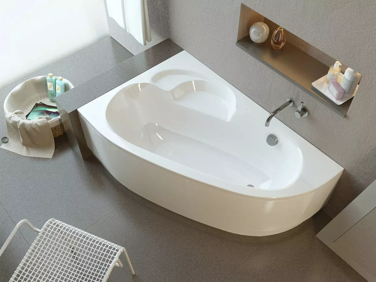 Dimensions of the corner bath: Standard and Rare, 80x80, 180x80, 100x70, 130x70 and selection tips for a suitable size 10212_2