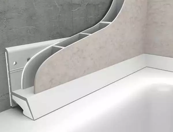 Bordi per il bagno (zoccolo) (42 foto): nastri di confine, angoli in plastica per piastrelle e poppa dal flusso d'acqua al pavimento in bagno 10216_9