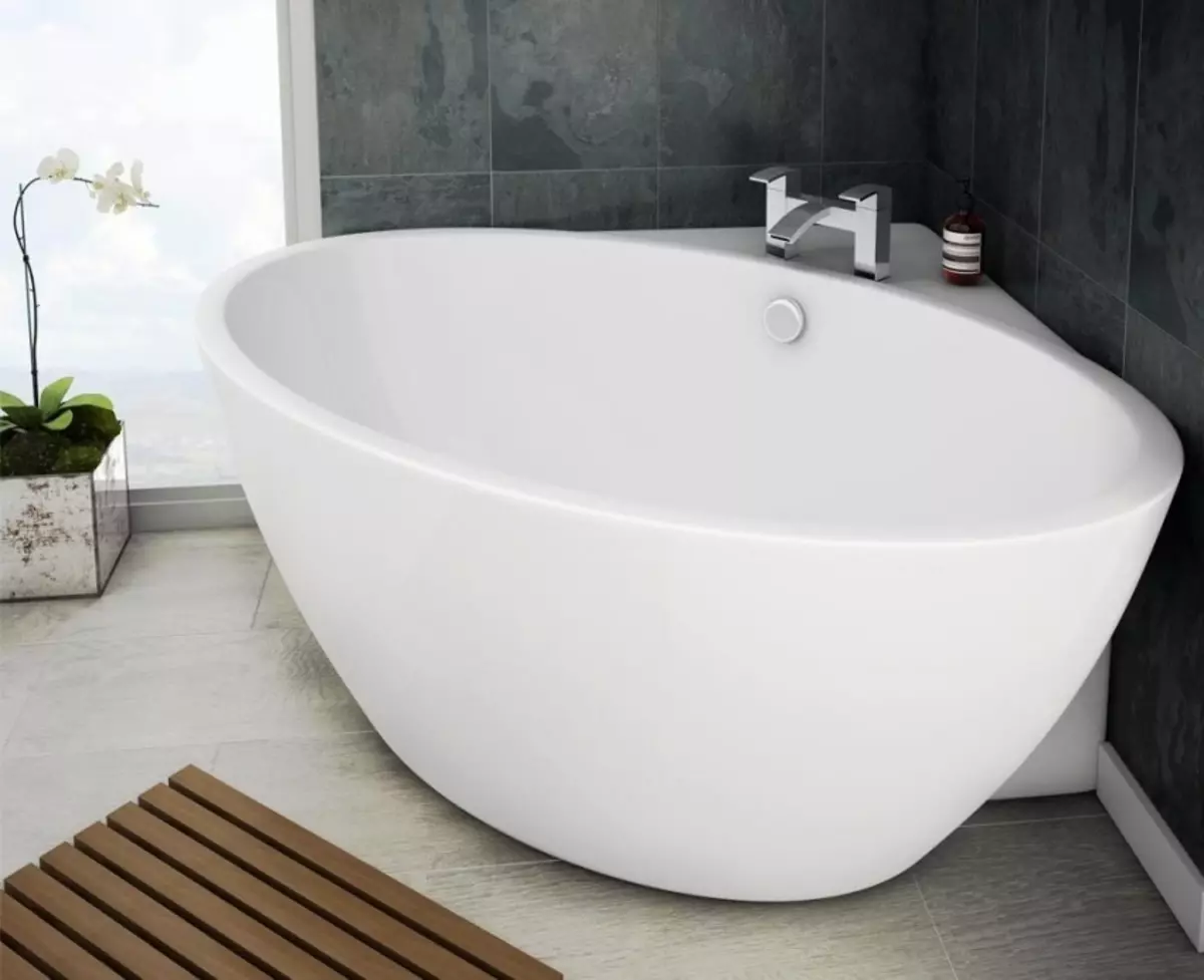 Baths (97 foto): Apa sing luwih apik kanggo milih? Sempit lan sudhut, warnane lan putih, adus 120x70, 140x70 cm lan ukuran liyane, jinis 10217_19