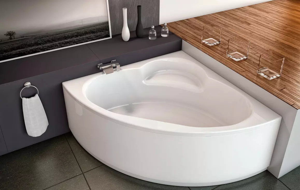 Phòng tắm (97 ảnh): Chọn tốt hơn là gì? Hẹp và rộng, màu và trắng, tắm 120x70, 140x70 cm và các kích cỡ khác, loại 10217_25