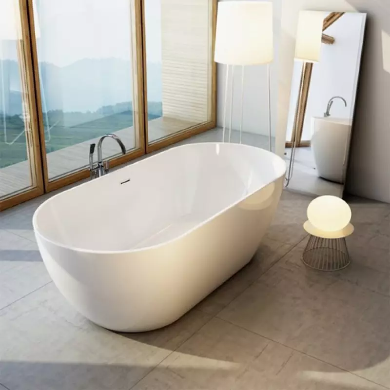 Baths (97 photos): What better to choose? Narrow and wide, colored and white, baths 120x70, 140x70 cm and other sizes, types 10217_28