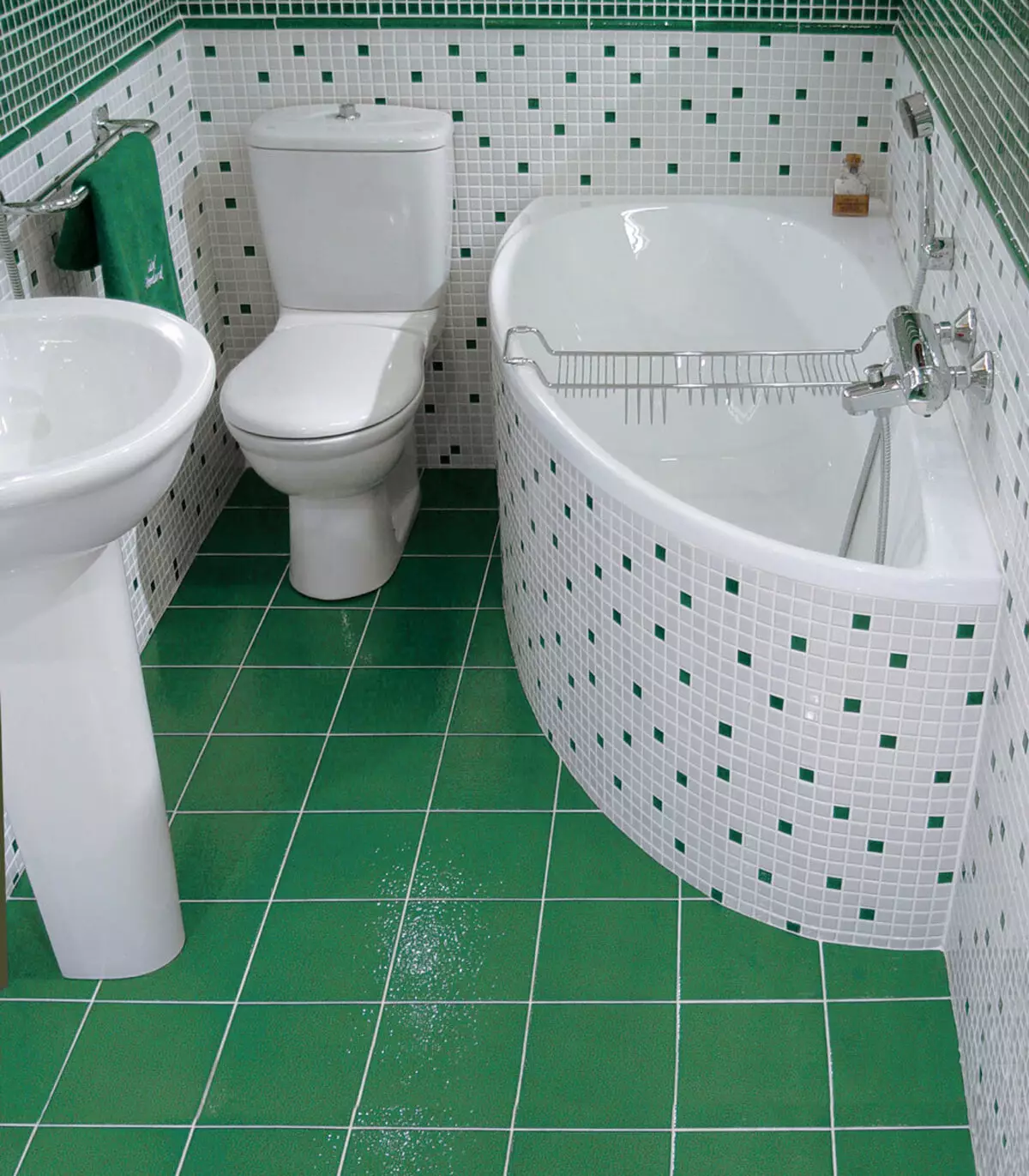 وان حمام کوچک: اندازه مینی حمام. نکاتی برای انتخاب یک حمام کوچک، نمونه هایی از حمام های جمع و جور در داخل کشور 10223_3
